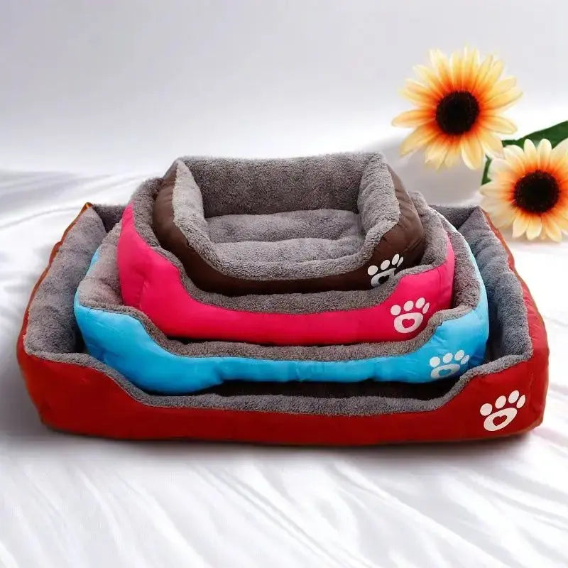 Large Pet House Dog Bed Soft Long Plush Cat Mat Warm Sleeping Cushion for Small Dogs Chihuahua Calm Puppy Bed Breathable Corduroy Shoporiz