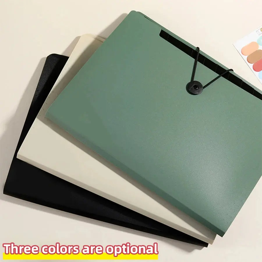 Three Colors Horizontal A4 Folder Students Office Business Trip Multi-layer Large Capacity 5/8/13 Layers Storage Organ Bag Shoporiz