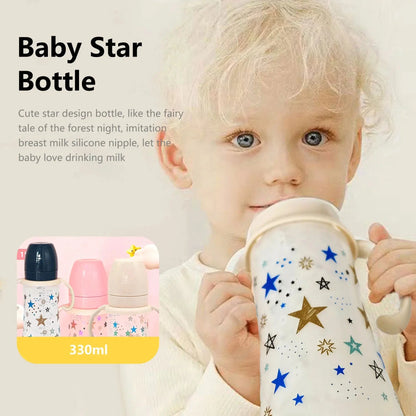 Star Baby Bottle, 330ml (11oz) Large Capacity BPA-Free Feeding Bottle, Cute & Durable Design, The Perfect Baby Gift Shoporiz