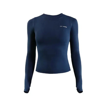 Women's Long Sleeve Top Yoga Shirts Running T-Shirt Workout Fitness Gym Sports Top Training Crop