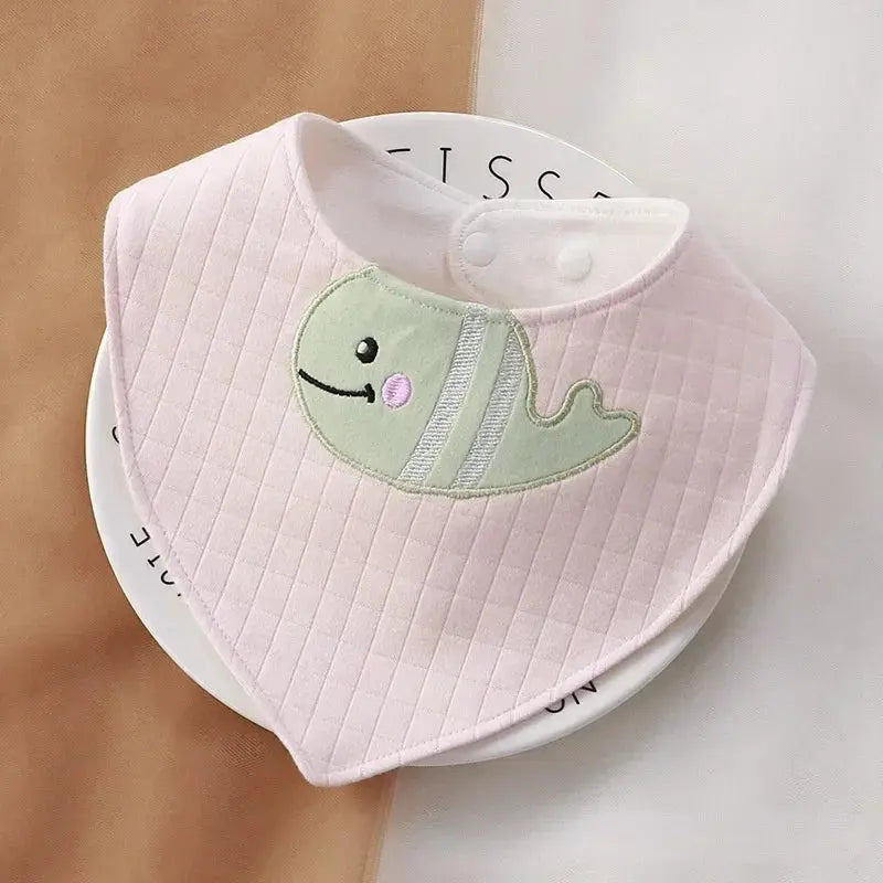 Cartoon Baby Bibs Soft Newborn Feeding Towel Cotton Cloths Baby Girls Boys Bandana Bib Newborn Saliva Towel Burp Cloths