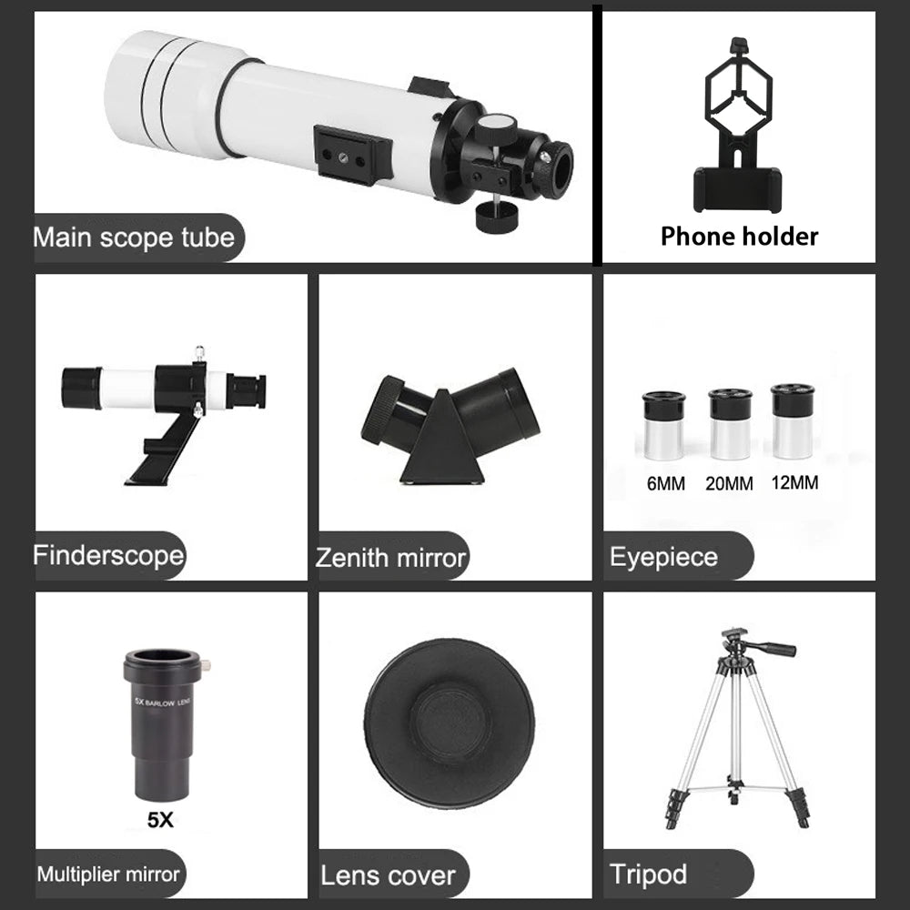 BORWOLF 70400 Professional High-definition Astronomical Telescope 333X To See The Moon and Stars Bird Watching Monocular shoporiz