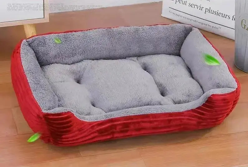 Large Pet House Dog Bed Soft Long Plush Cat Mat Warm Sleeping Cushion for Small Dogs Chihuahua Calm Puppy Bed Breathable Corduroy Shoporiz