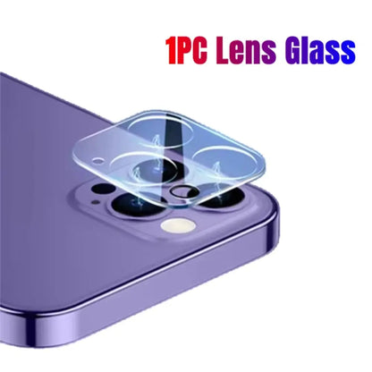 NNBILI 2in1 Back Tempered Glass For IPhone 16 15 14 13 12 Pro Max 15 Plus 15 Pro Max 16Pro Back Screen Protector With Lens Glass