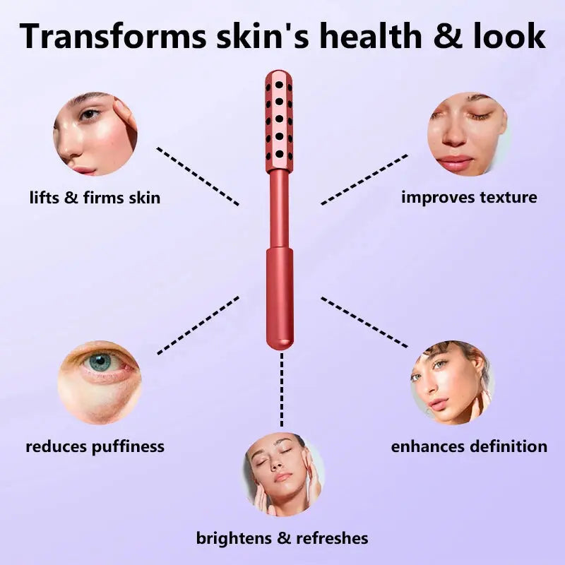 24 Germanium Face Massage Beauty Acupoint Roller Stick Beauty Roller Tool Face Gua Sha Massager Women Skin Care Beauty Shoporiz