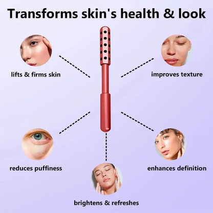 24 Germanium Face Massage Beauty Acupoint Roller Stick Beauty Roller Tool Face Gua Sha Massager Women Skin Care Beauty Shoporiz