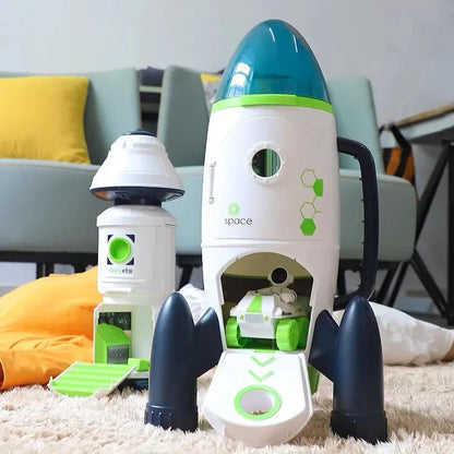 Acousto Optic Space Toy for Kids - Shuttle Space Station Rocket Model Aviation Series Educational Christmas Gift