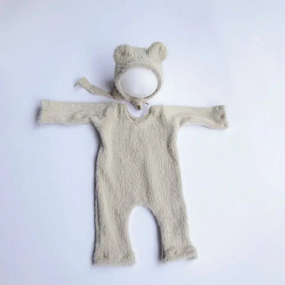 Newborn Photography Props Knitted Outfit Bear Baby Cosplay Glasses Baby Photoshoot Props Accessories Shoporiz