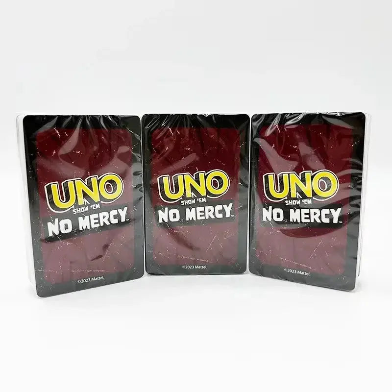 Uno No Mercy Metal Box Paper Box Game Board Games Table Family Party Entertainment UNO Cards Toy Children Birthday New Year Gift