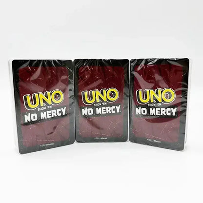 Uno No Mercy Metal Box Paper Box Game Board Games Table Family Party Entertainment UNO Cards Toy Children Birthday New Year Gift