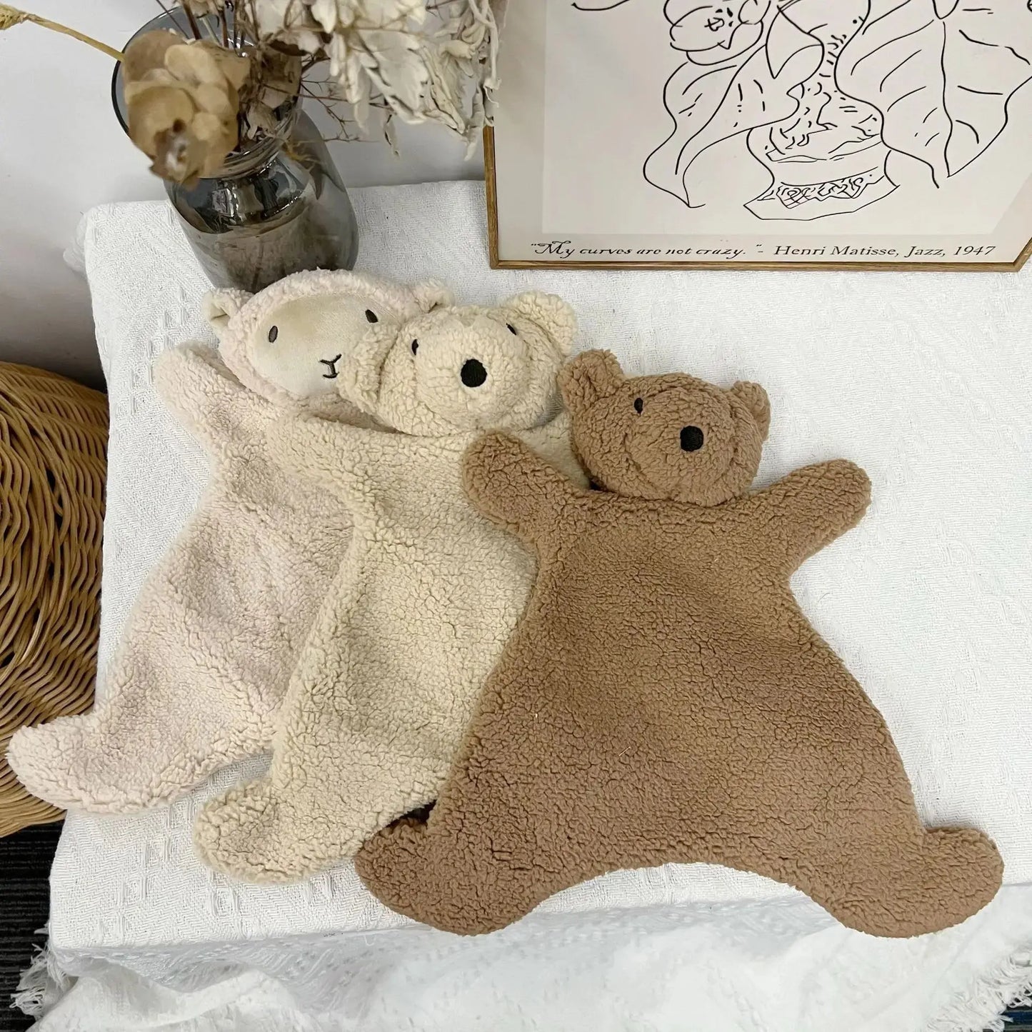 Baby Soothing Doll for Newborn Accessories Photography Props Cute Bear Baby Sleeping Doll Baby Care Soft Plush Dolls Shoporiz