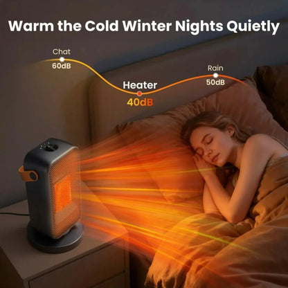 Quiet Portable Electric Space Heater for Indoor Use - Safe And Efficient Thermal Comfort