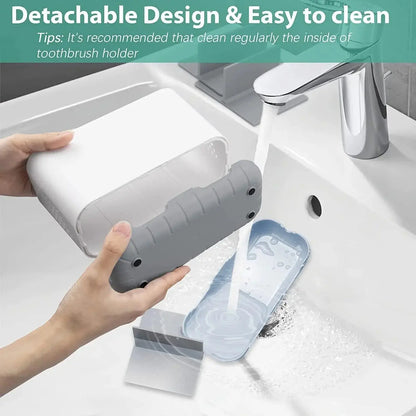 Plastic Electric Toothbrush Toothpaste Holder Detachable Bathroom Toothpaste Holder Storage Rack Bathroom Accessories