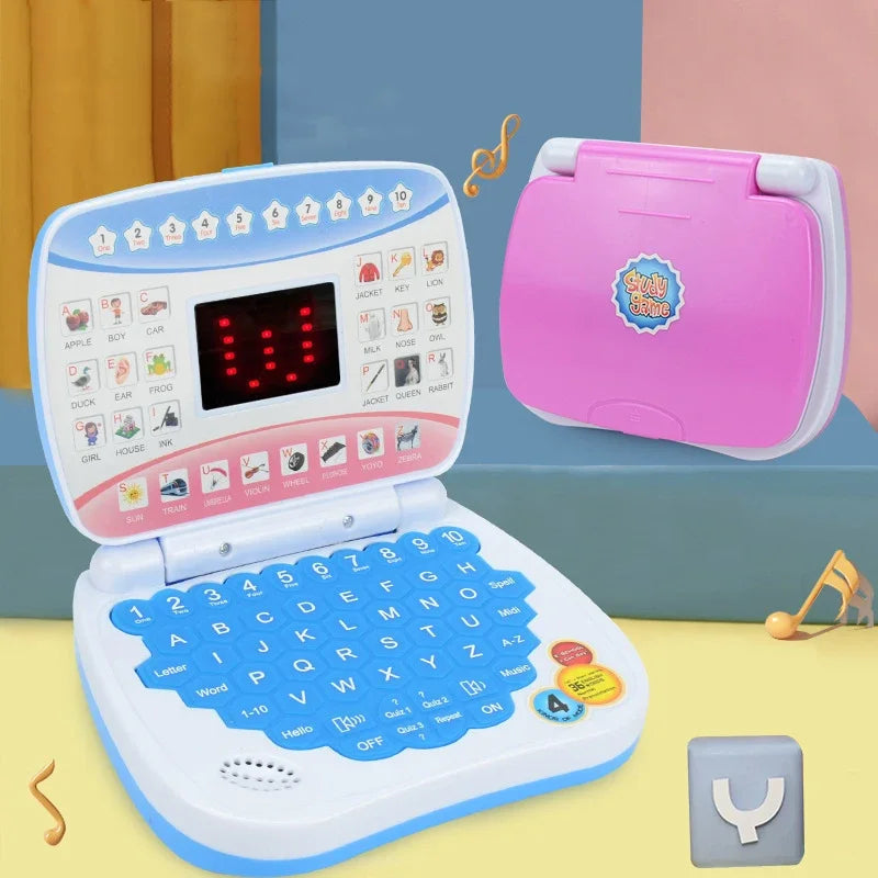 English Learning Small Laptop Toy for Children.Kids. Boys and Girls Computer for Aphabet ABC.Numbers.Words.Spelling.Maths.Music shoporiz