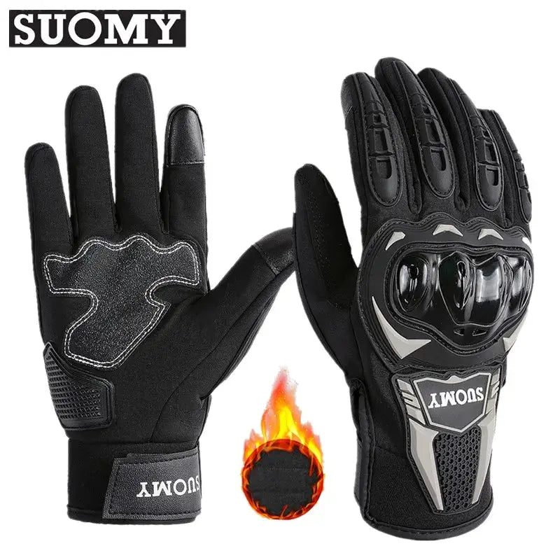 SUOMY Winter Motorcycle Gloves Waterproof Touch Screen Moto Cycling Glove Men Women Spring Autumn Motocross Biker Wear