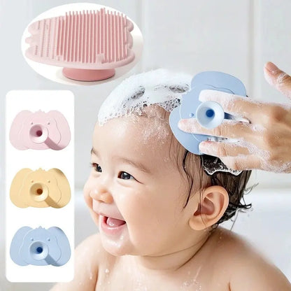 Soft Silicone Baby Bath Head Massage Brushes Cartoon Koala Hair Washing Brush Scalp Comb for Newborn Bath Wipe Washing Hair Tool Shoporiz