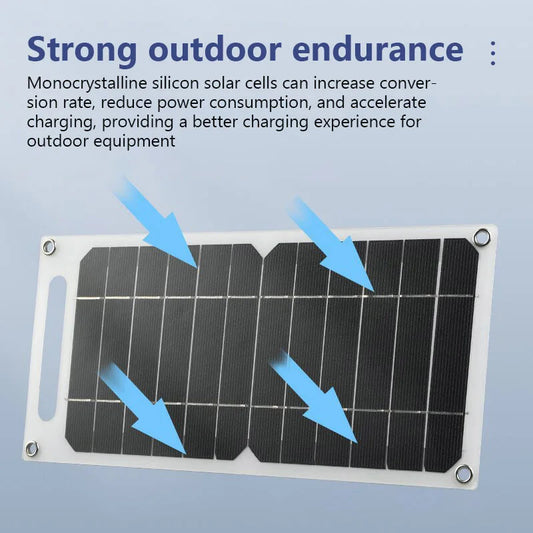 Solar Panel 5V 10W USB Type-C Charge Portable Flexible Kit Lightweigh Mini System For Phones Car Camping Hiking Power Banks IP65 shoporiz