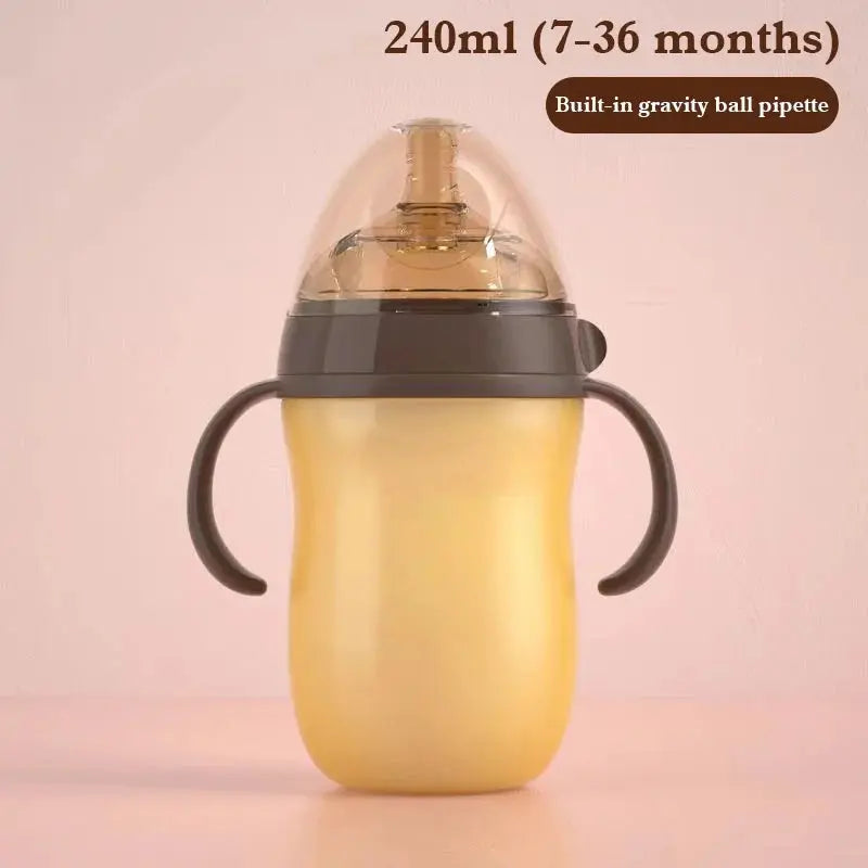 BPA-Free Silicone Baby Bottle, Suitable for 0-36 Months, 150ml/240ml, Mimics Breastfeeding Experience Shoporiz