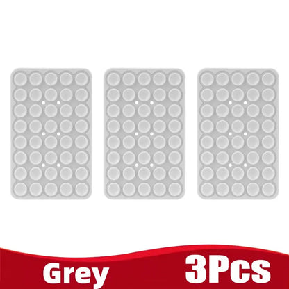 Silicone Suction Cup Phone Holder Multifunctional Fixed Anti-slip Mobile Fixture Double Sided Detachable Phone Rubber Sucker Pad Shoporiz