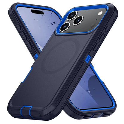 Armor Shockproof Defender Cover For iPhone 11 12 13 14 15 16 17 Air Plus Pro Max For Magesafe Magnetic Wireless Charge Case