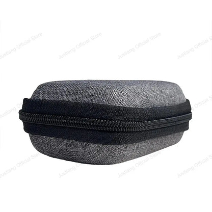 AIQUE 1Pc Oximeter Storage Bag for Finger Pulse Oximeter Reasonable Design Strong Space Protective Cover Zipper Hard Bracket Bag