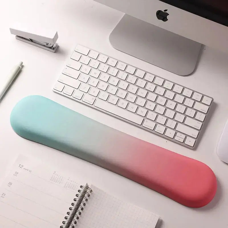 Wrist Rest Pad Keyboard Pad Set Ergonomic Cushion Anti-Slip Rubber Base Memory Foam for Office Home PC Laptop Desktop Mousepad My Store