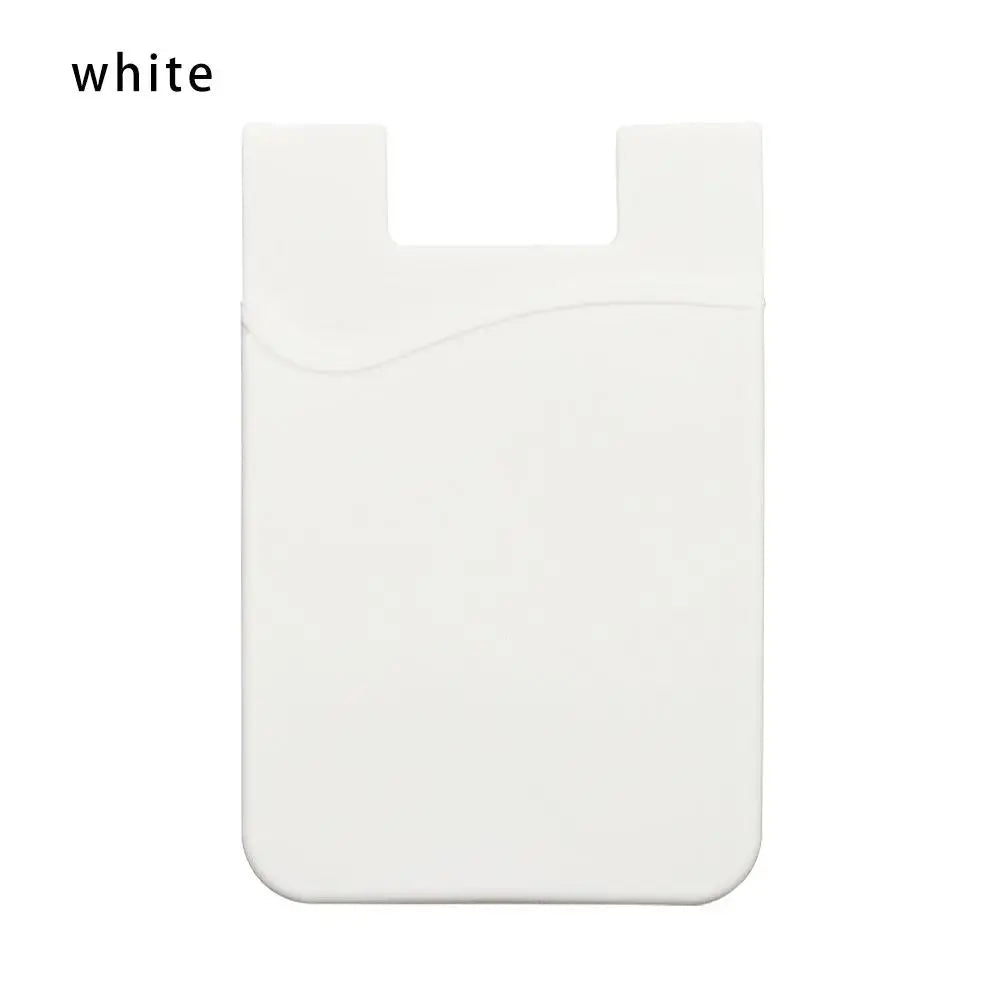 Silicone Phone Card Holder Wallet Case Phone Wallet Stick On Credit Card Holder Phone Pocket for Almost All Cell Phone