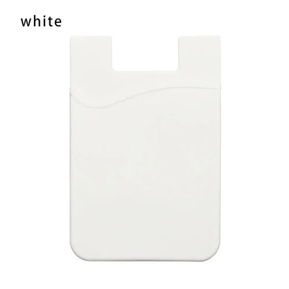 Silicone Phone Card Holder Wallet Case Phone Wallet Stick On Credit Card Holder Phone Pocket for Almost All Cell Phone