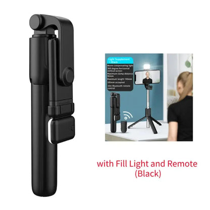 Bluetooth Selfie Stick with Wireless Remote Portable Retractable Mini Tripod Mobile Phone Holder Multifunctional Shoporiz