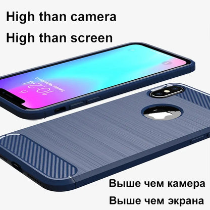 Luxury Shockproof Case For iPhone XS MAX X XR 10 7 8 Plus SE 2020 2022 SE2 SE3 7plus 8plus I Phone Back Cover Woman Man Black