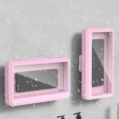 360° Rotation Waterproof Anti-Fog Mobile Phone Case Universal Shower Holder for Bathroom Touchable Plastic Wall Mount Shoporiz