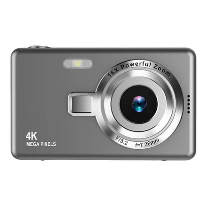 4K HD 1080P Digital Camera 96MP Portable Vlogging Camera 16X Zoom Camcorder Camera 2.4 Inch IPS Screen for Photography and Video