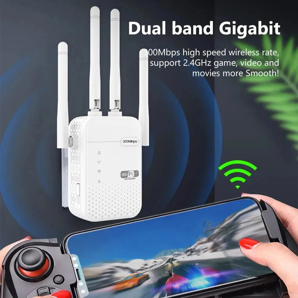 300Mbps Wireless WiFi Repeater 2.4G Signal Router 802.11N Long Range Wireless WiFi Extender Amplifier WIFI Booster Shoporiz
