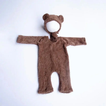 Newborn Photography Props Knitted Outfit Bear Baby Cosplay Glasses Baby Photoshoot Props Accessories Shoporiz