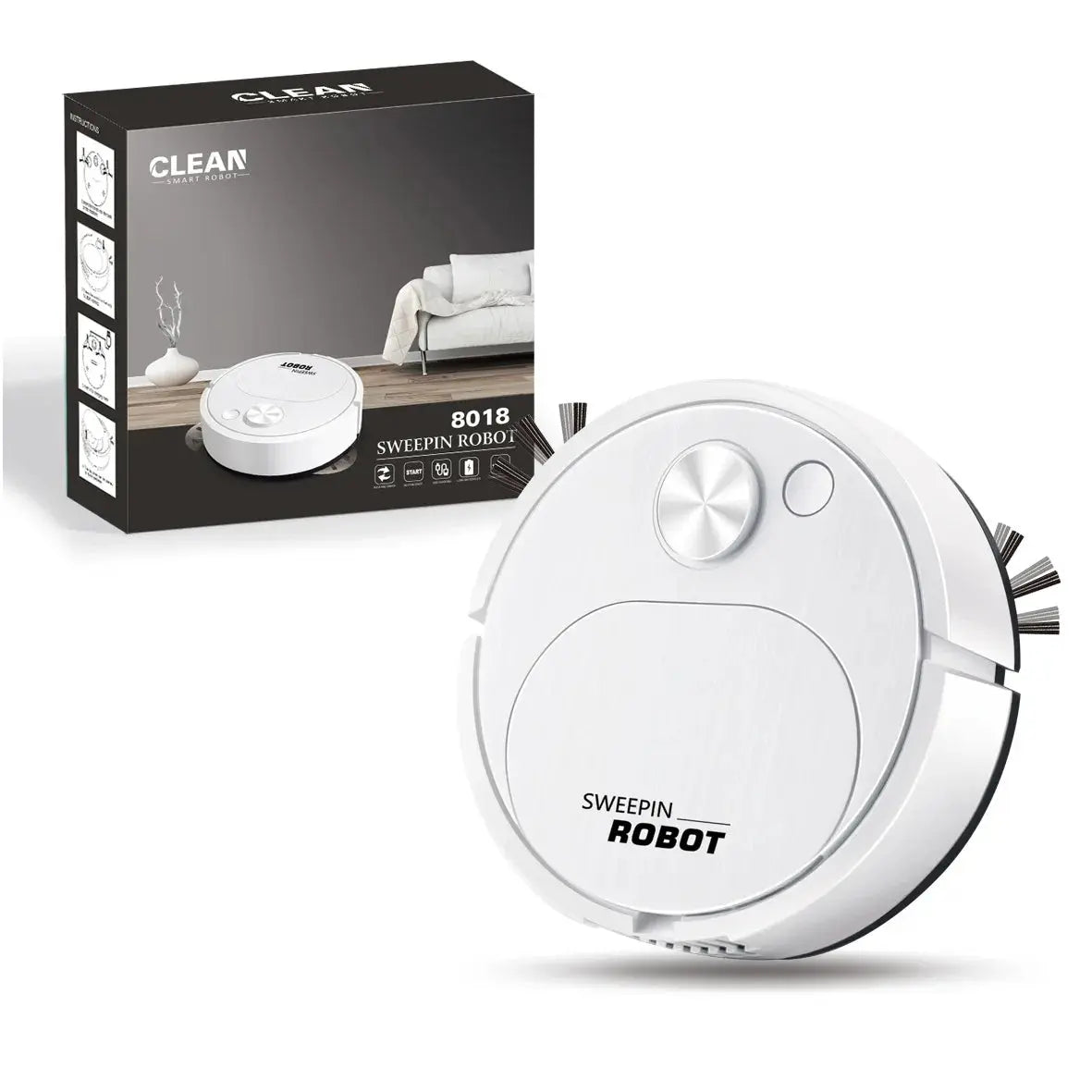 NEW USB Sweeping Robot Vacuum Cleaner Mopping 3 In 1 Smart Wireless 1500Pa Dragging Cleaning Sweep Floor for Home Office My Store