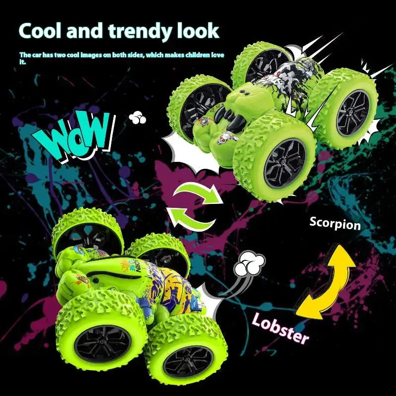 1 Piece Fun Double-sided Car Inertial Safety Anti-Collision Anti-fall Model Children's Toy Car Sliding Off-road Vehicle