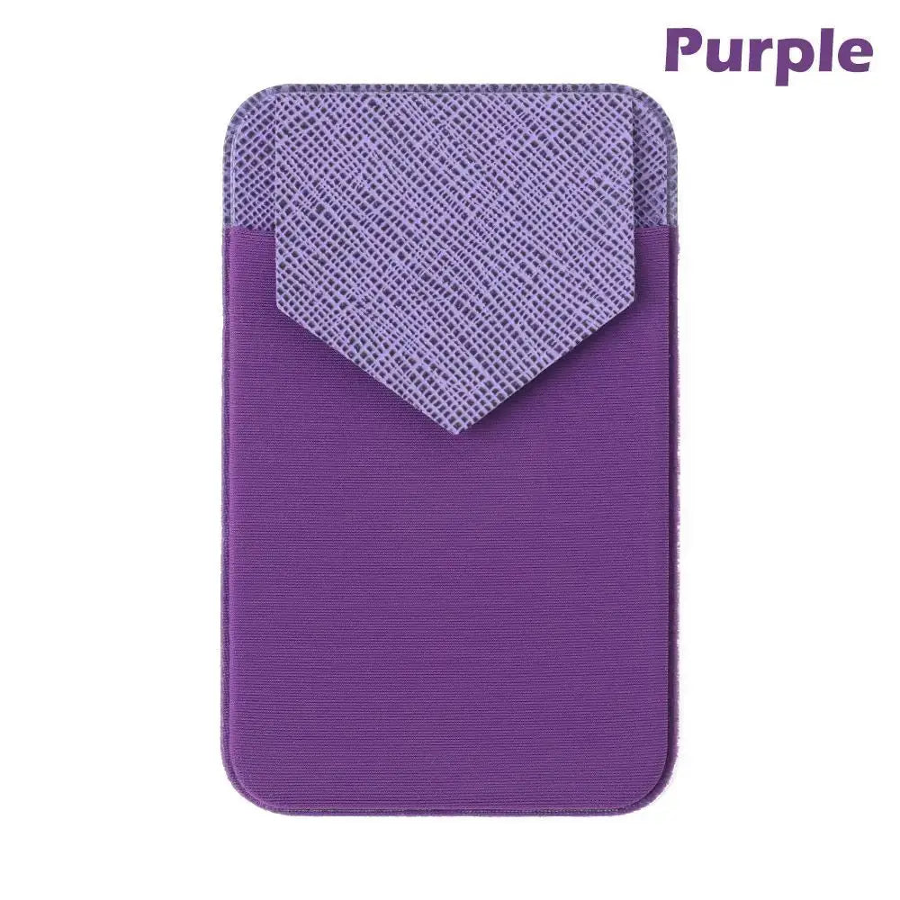 Silicone Phone Card Holder Wallet Case Phone Wallet Stick On Credit Card Holder Phone Pocket for Almost All Cell Phone