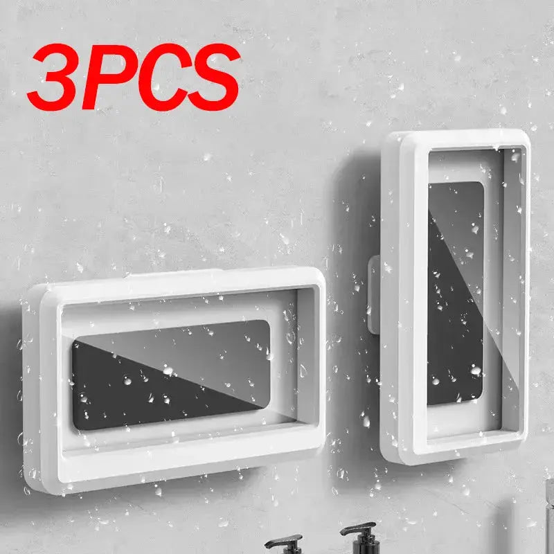 360° Rotation Waterproof Anti-Fog Mobile Phone Case Universal Shower Holder for Bathroom Touchable Plastic Wall Mount Shoporiz