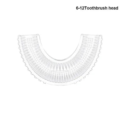 Children U-shaped Electric Toothbrush 360 Degrees Smart Cartoon Kids silicone Toothbrush Automatic Rechargeable Sonic Toothbrush