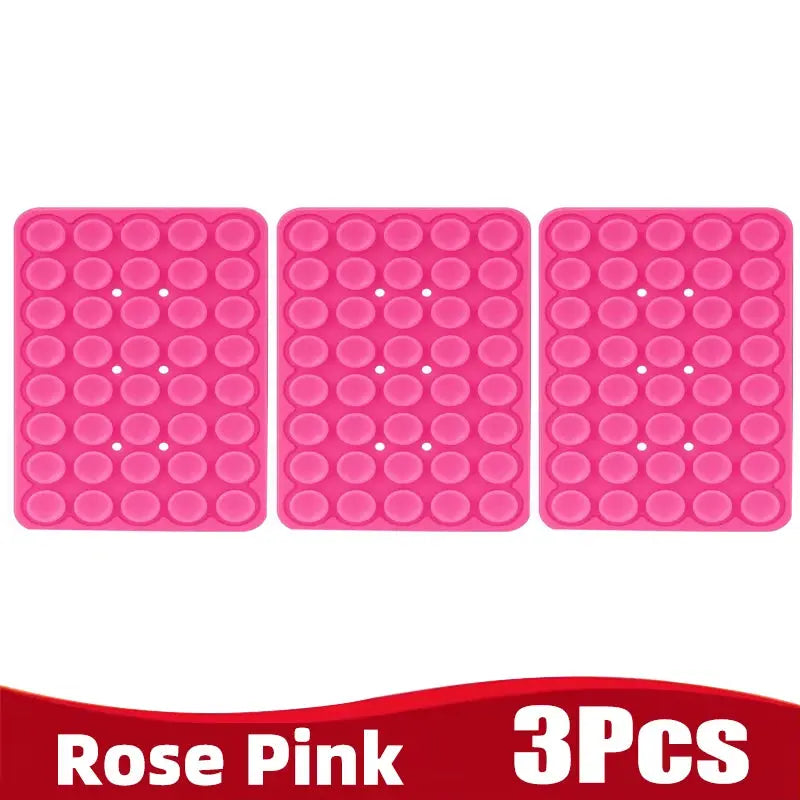 Silicone Suction Cup Phone Holder Multifunctional Fixed Anti-slip Mobile Fixture Double Sided Detachable Phone Rubber Sucker Pad Shoporiz