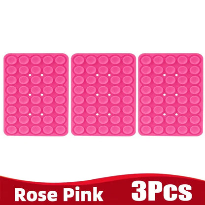 Silicone Suction Cup Phone Holder Multifunctional Fixed Anti-slip Mobile Fixture Double Sided Detachable Phone Rubber Sucker Pad Shoporiz