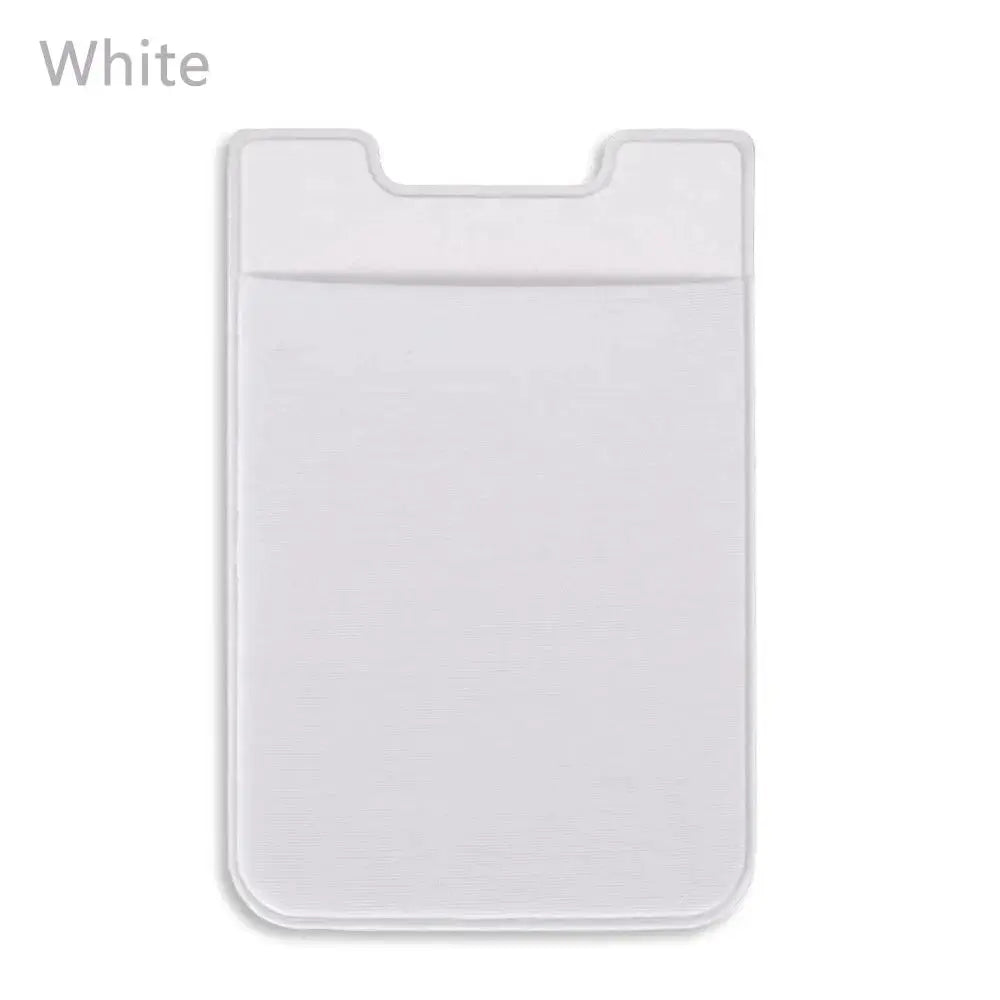 Silicone Phone Card Holder Wallet Case Phone Wallet Stick On Credit Card Holder Phone Pocket for Almost All Cell Phone