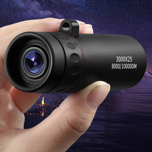 3000x25 Monocular HD Zoom Professional Adult Monocular and Mini Portable Telescope, suitable for outdoor camping and hunting shoporiz