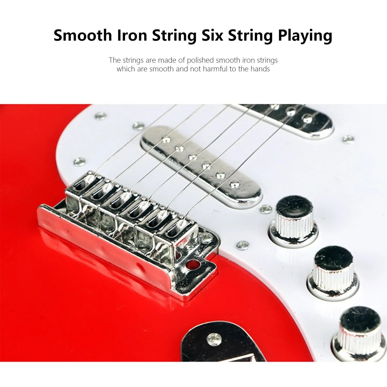 Children-size Electric Guitar Attracts Children Attention 4 String Guita Beginners' Level Guitar Puzzle And Musical Instruments shoporiz