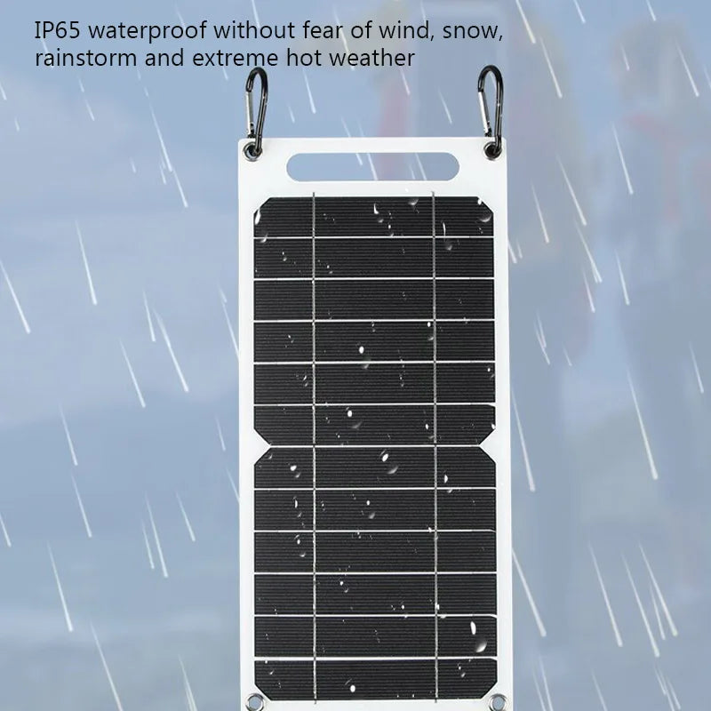 Solar Panel 5V 10W USB Type-C Charge Portable Flexible Kit Lightweigh Mini System For Phones Car Camping Hiking Power Banks IP65 shoporiz