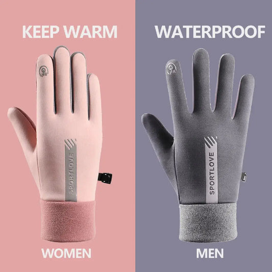 Winter Gloves Women Cycling Bike Thermal Fleece Cold Resistance Wind Waterproof Bicycle Warm Outdoor Running Skiing Mittens