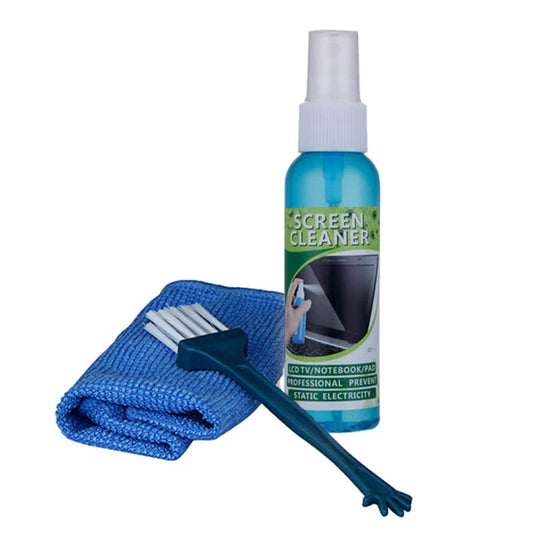 1 Set Brush Cloth Liquid High Qulity Screen Cleaning Kit for LCD TV Tablet Phone Pad Laptop Computer Camera Lens Cleaner My Store