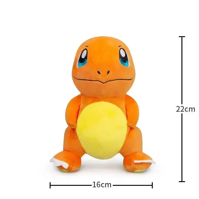 Kawaii Pokemon Plush Toys Set - Pikachu Pichu Charmander Squirtle Psyduck Anime Soft Dolls for Kids Birthday Christmas Gifts