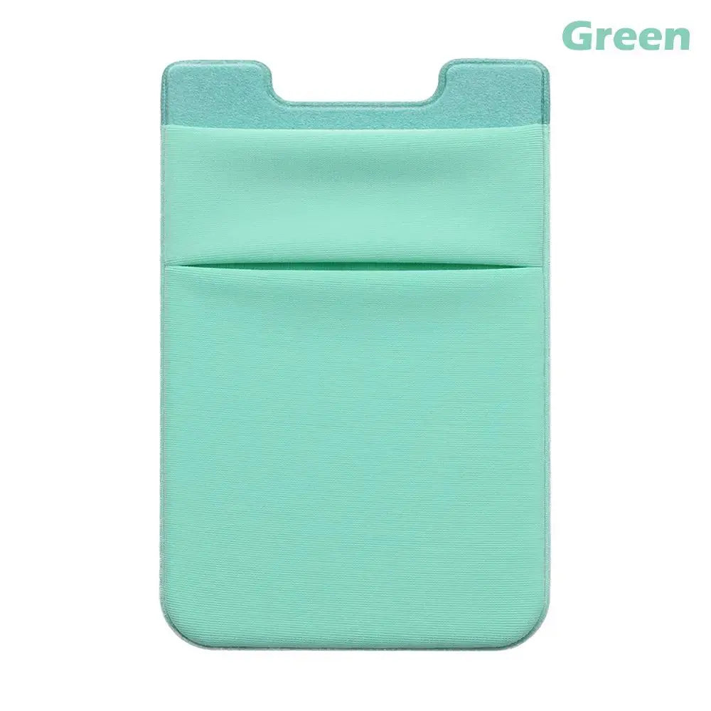 Silicone Phone Card Holder Wallet Case Phone Wallet Stick On Credit Card Holder Phone Pocket for Almost All Cell Phone