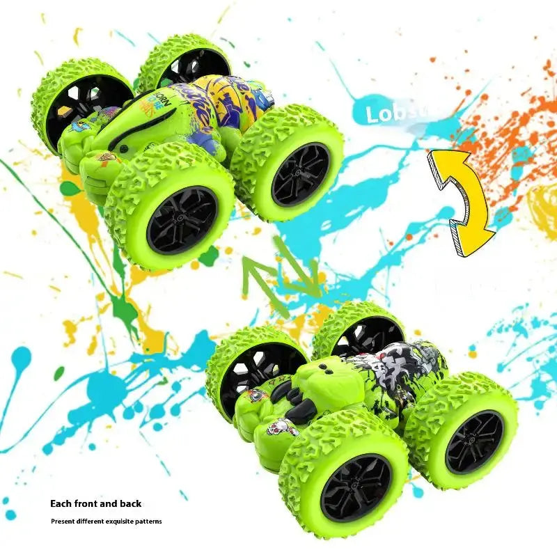 1 Piece Fun Double-sided Car Inertial Safety Anti-Collision Anti-fall Model Children's Toy Car Sliding Off-road Vehicle